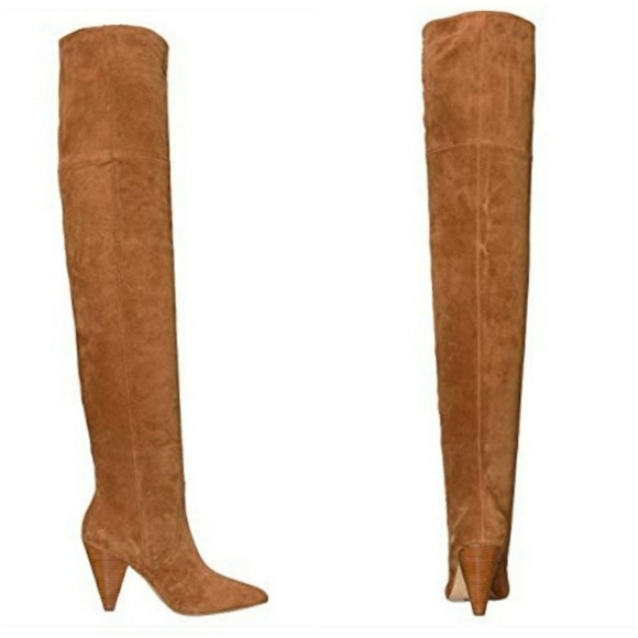 Stunning Joie Studded Suede OTK Boots - Picture 3 of 8